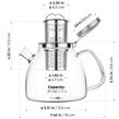 Lyra Glass Teapot 37oz