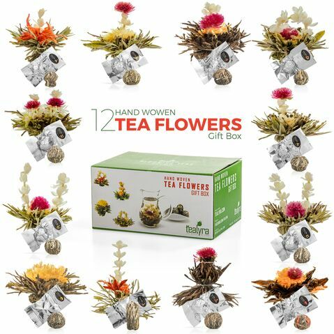 Coffret de thé fleuri