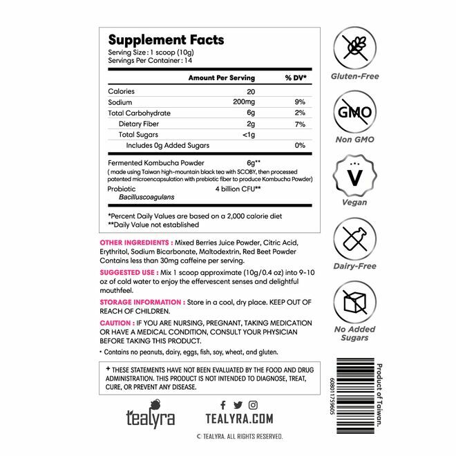 Kombucha Mixed Berries Pre-Mix