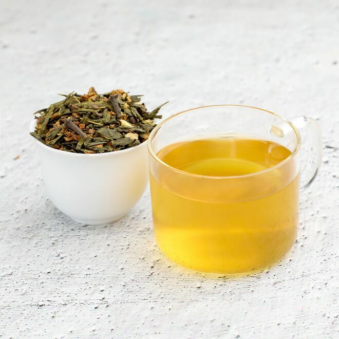 Orange-Zimt-Grüner Chai